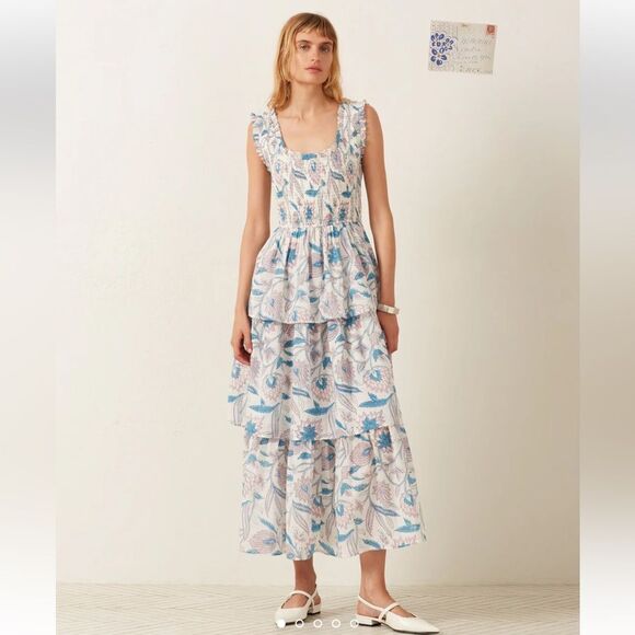 Alix Of Bohemia Dresses & Skirts - NEW Alix of Bohemia Erin Blue Valentine Midi Dress Medium